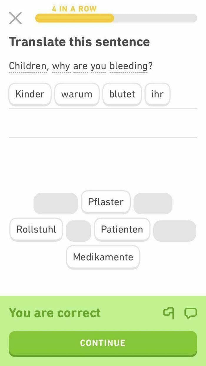 duolingo memes, language learning jokes, app humor, motivational memes