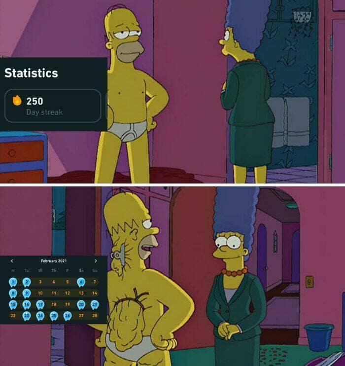 duolingo memes, language learning jokes, app humor, motivational memes