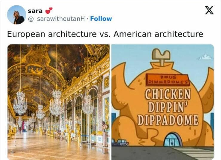 European architecture vs. American architecture