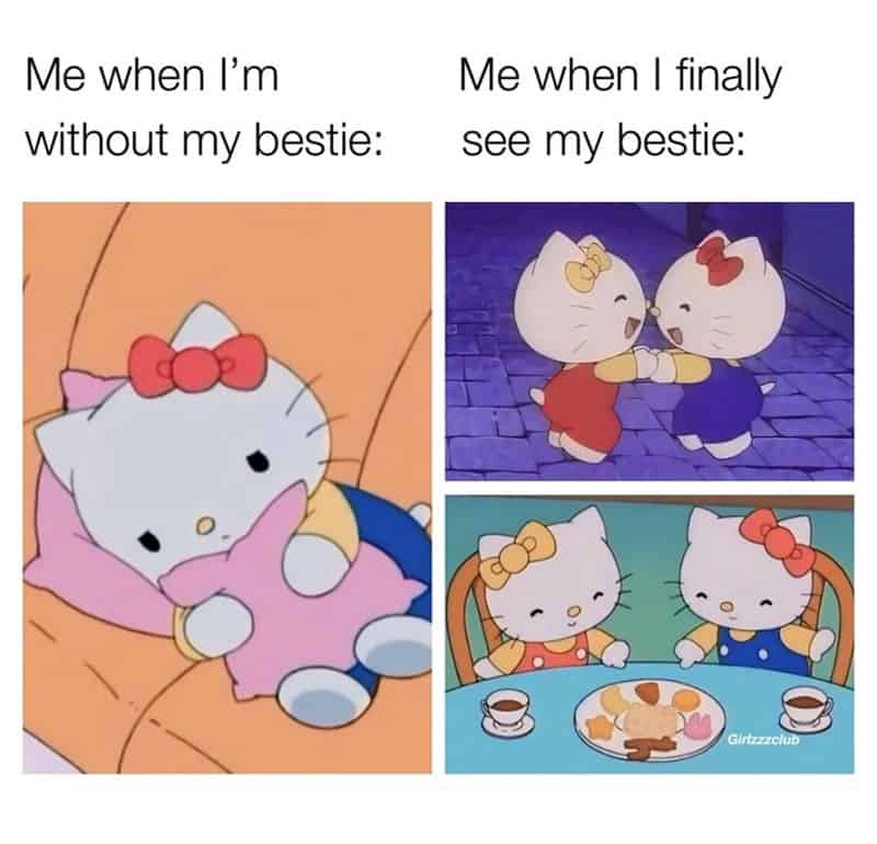friendship memes, BFF memes, girl squad humor, bestie jokes, sisterhood memes, best friend humor, friendship jokes
