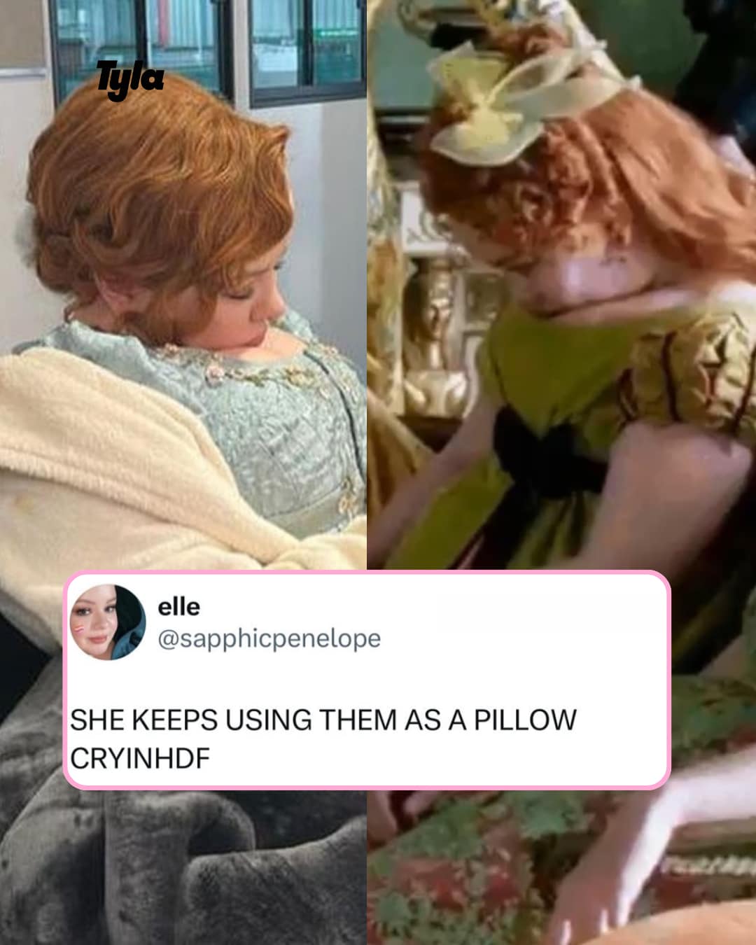 funny pics. SHE KEEPS USING THEM AS A PILLOW CRYINHDF