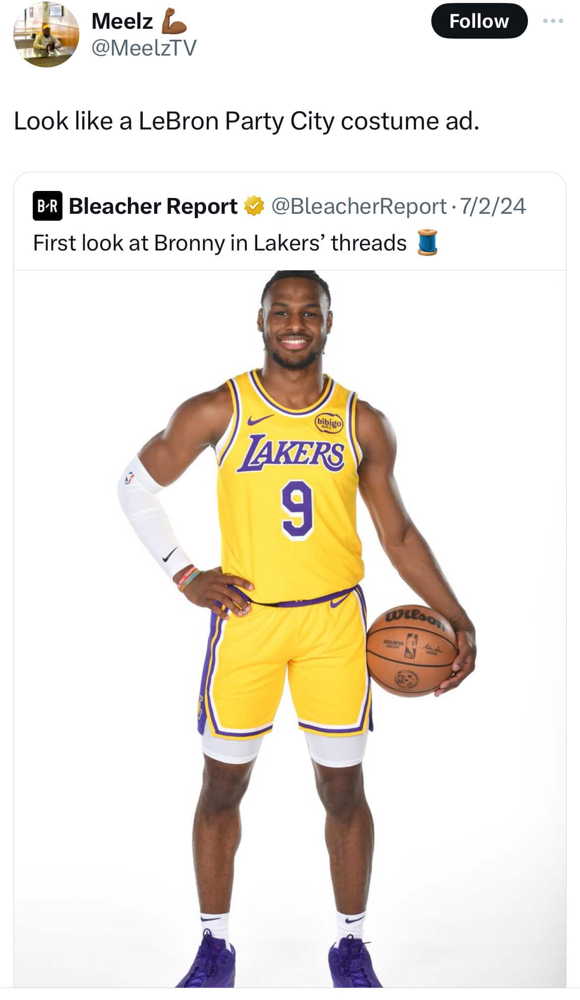 funny memes. Look like a LeBron Party City costume ad.