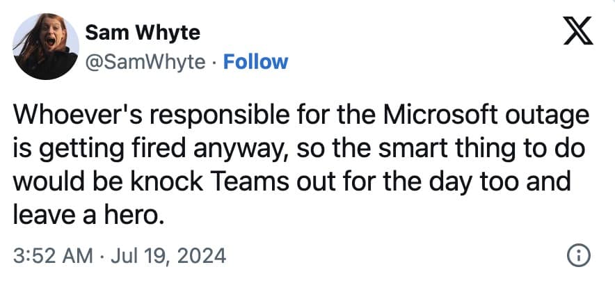 microsoft outage memes, blue screen of death memes, global tech fail humor, IT disaster jokes, Microsoft crash memes, tech outage laughs, system failure humor