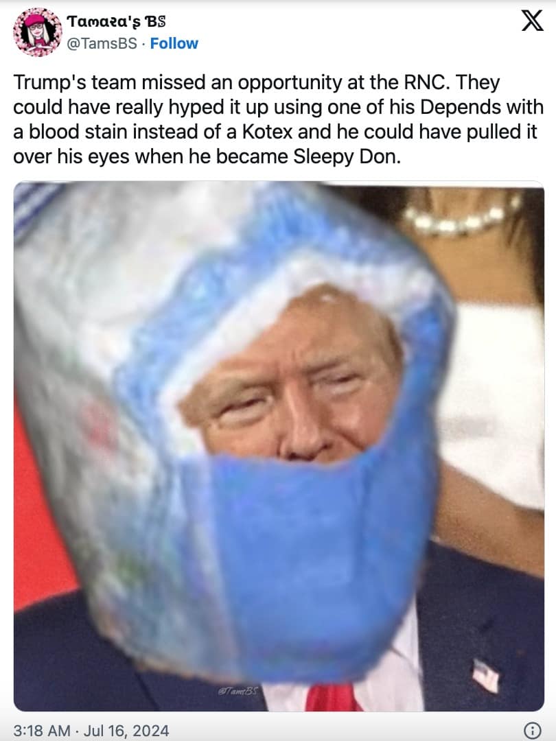 Trump ear pillow memes, trump ear bandage memes, trump ear bandage, trump ear pillow, trump ear memes, Trump RNC memes, political humor, Trump ear covering memes, Trump ear injury memes, political satire