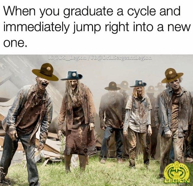 When you graduate a cycle and immediately jump right into a new one.