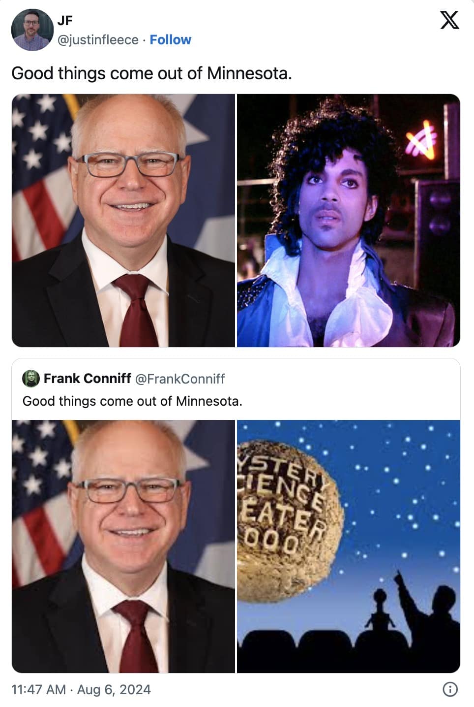 Tim Walz Memes, Tim Walz reactions, Midwest Princess memes, Big dad energy memes