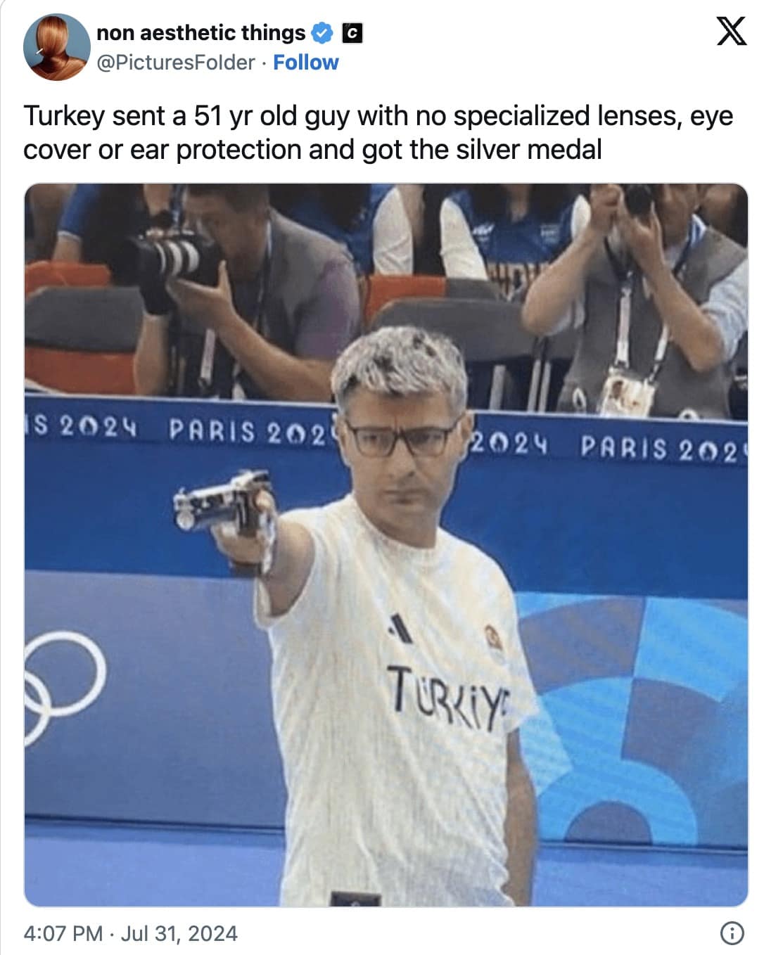 Yusuf Dikec Memes, turkish shooter memes, Olympic shooter memes