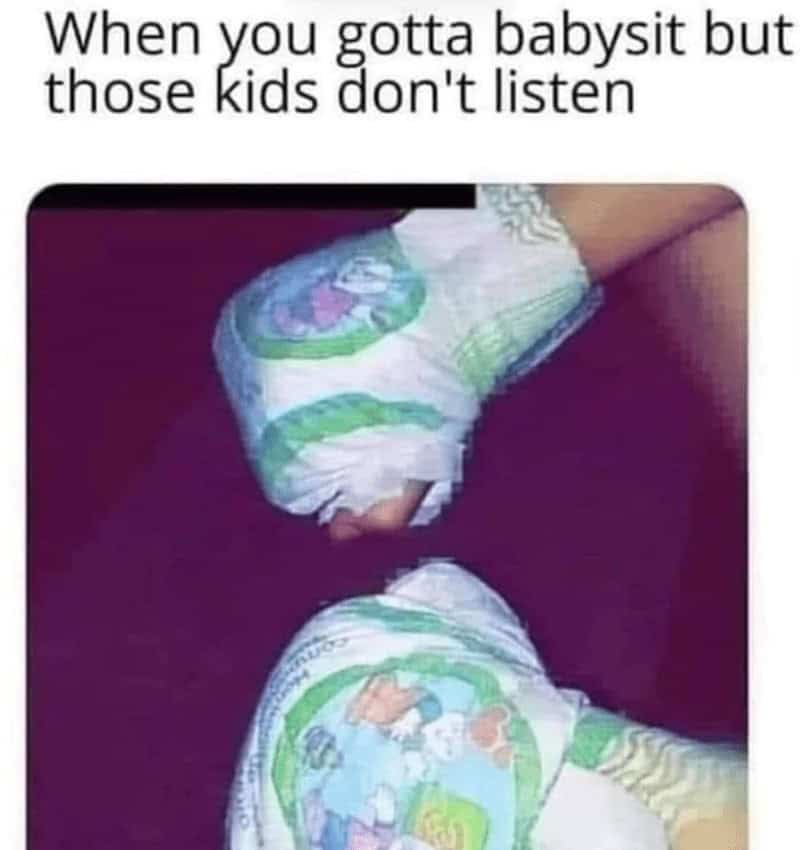 babysitting memes, babysitter memes, funny babysitting experiences, Hilarious kid memes