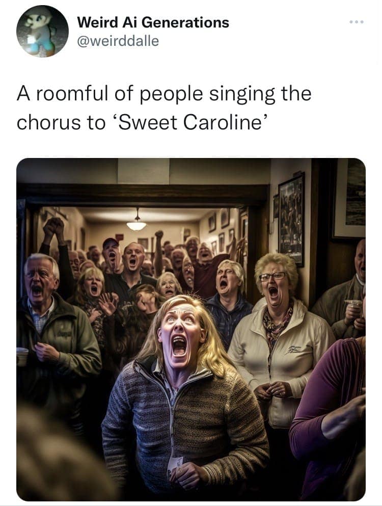 cursed ai images, cursed images, AI-generated art, Disturbing AI creations