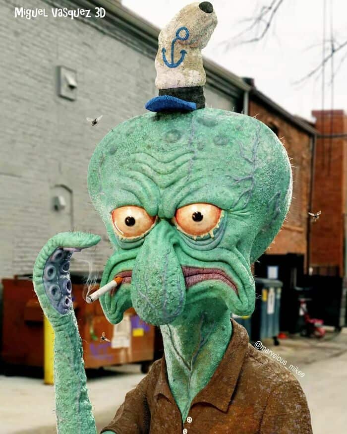 cursed images, Miguel Vasquez, Creepy 3D art, Disturbing childhood characters, Miguel Vasquez 3D art