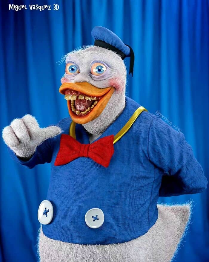 cursed images, Miguel Vasquez, Creepy 3D art, Disturbing childhood characters, Miguel Vasquez 3D art