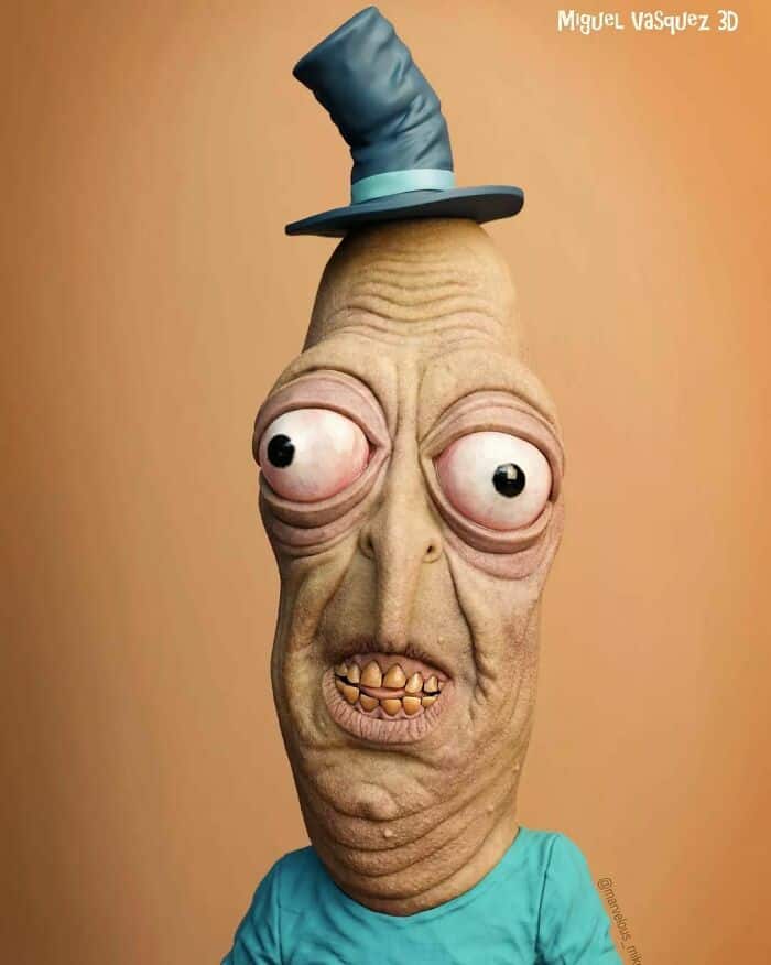 cursed images, Miguel Vasquez, Creepy 3D art, Disturbing childhood characters, Miguel Vasquez 3D art