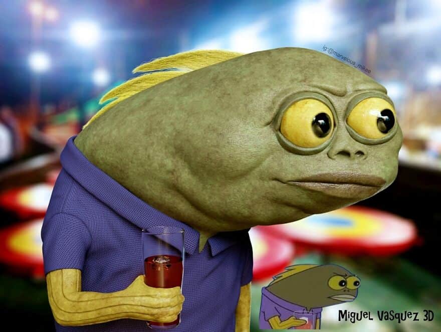 cursed images, Miguel Vasquez, Creepy 3D art, Disturbing childhood characters, Miguel Vasquez 3D art