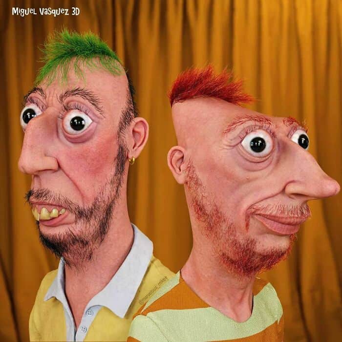 cursed images, Miguel Vasquez, Creepy 3D art, Disturbing childhood characters, Miguel Vasquez 3D art