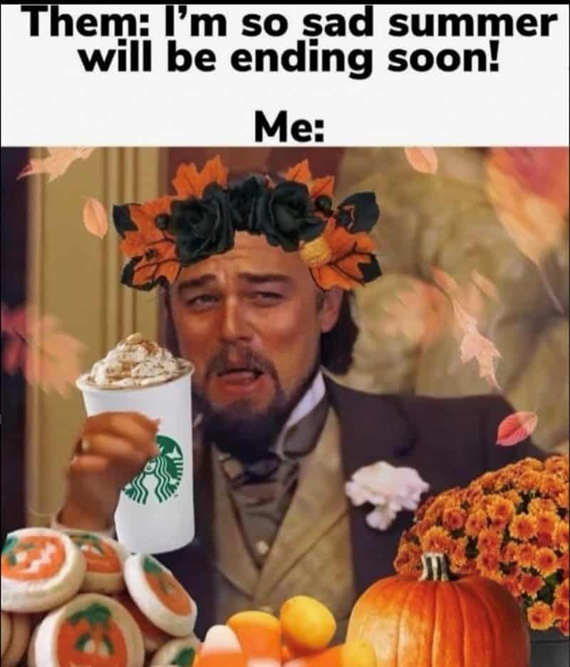 fall memes, autumn memes, end of summer memes