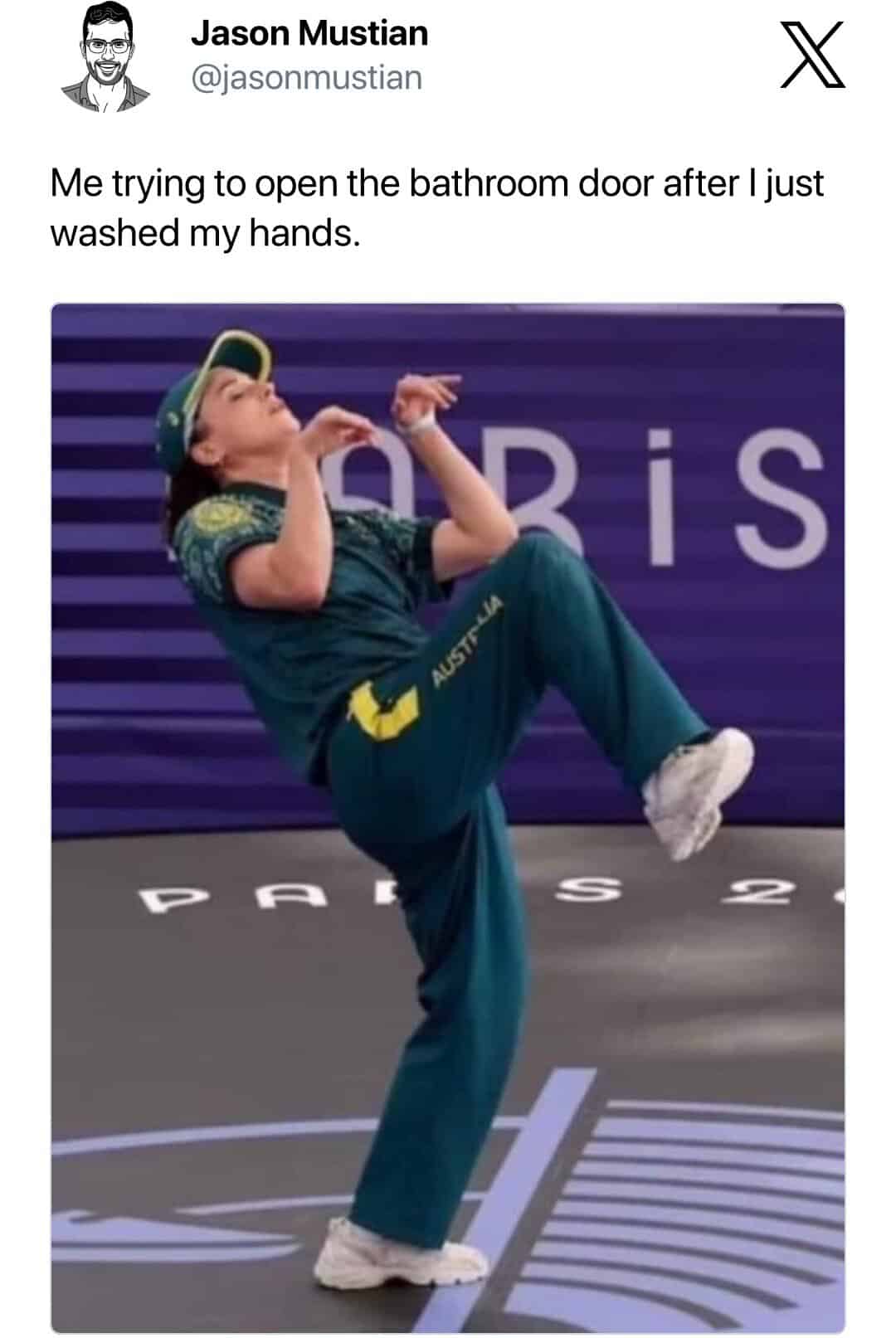 funny pics. Me trying to open the bathroom door after I just washed my hands.