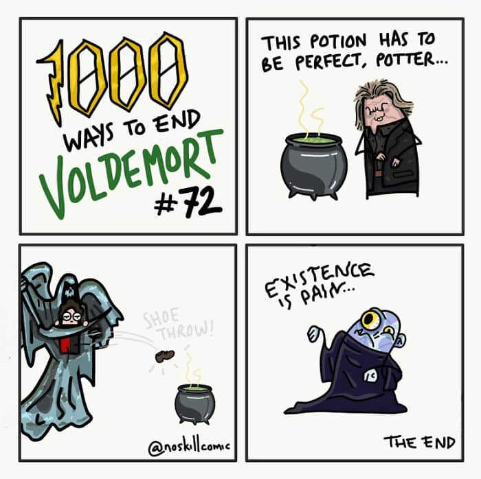 noskillcomic, Voldemort endings ,Harry Potter humor