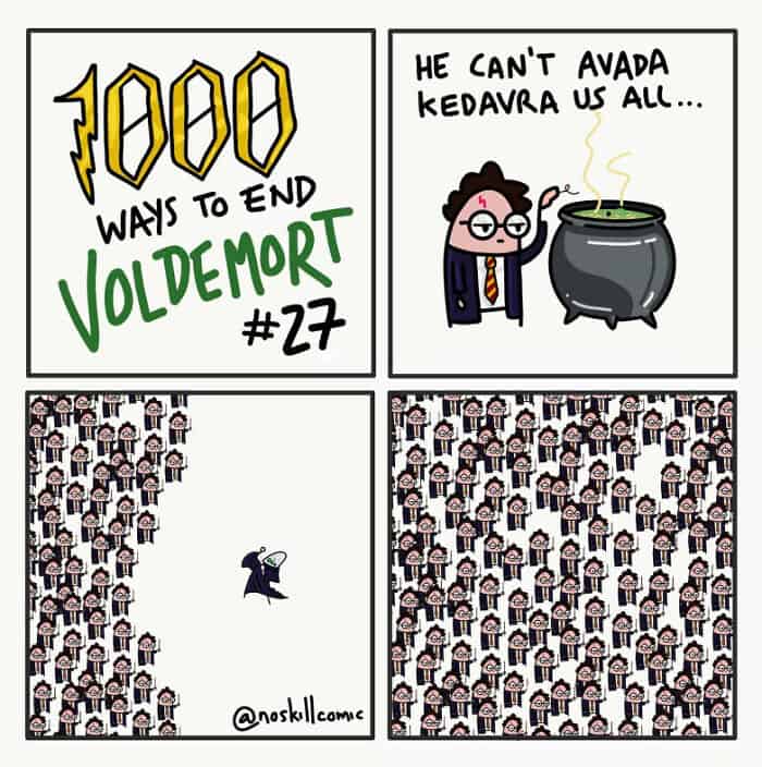 noskillcomic, Voldemort endings ,Harry Potter humor