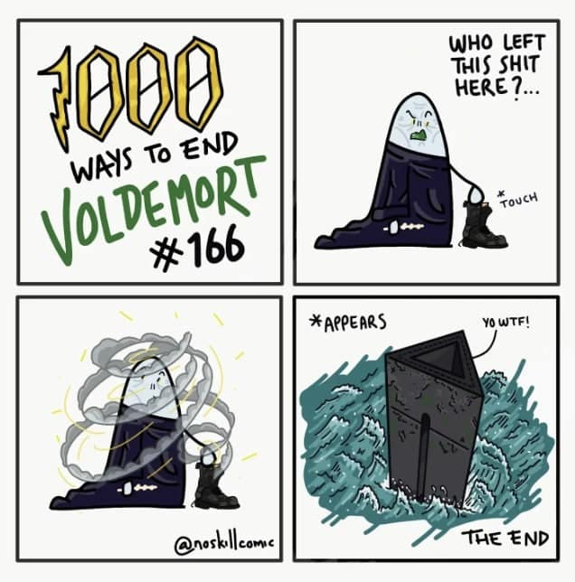 noskillcomic, Voldemort endings ,Harry Potter humor