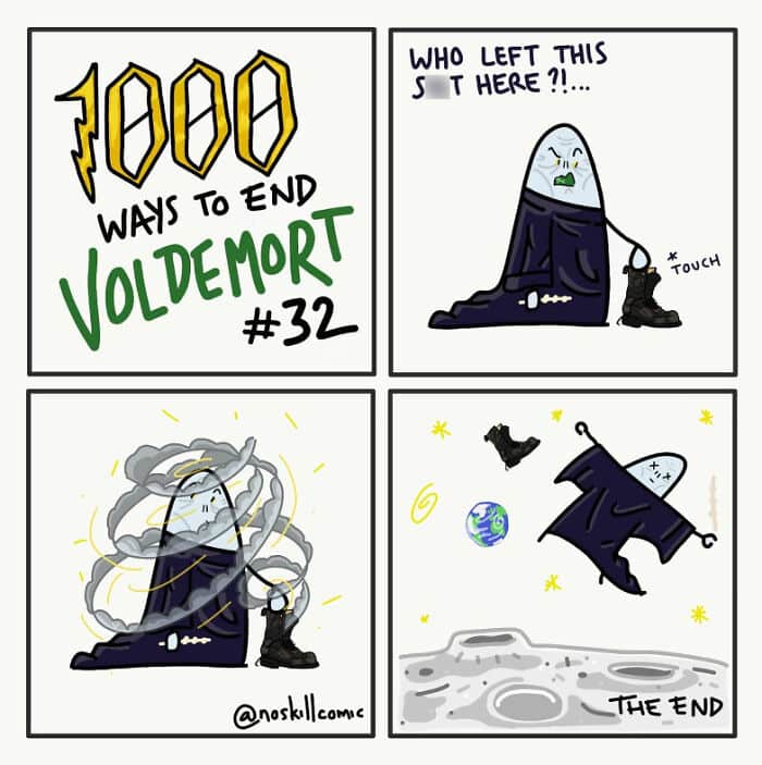 noskillcomic, Voldemort endings ,Harry Potter humor