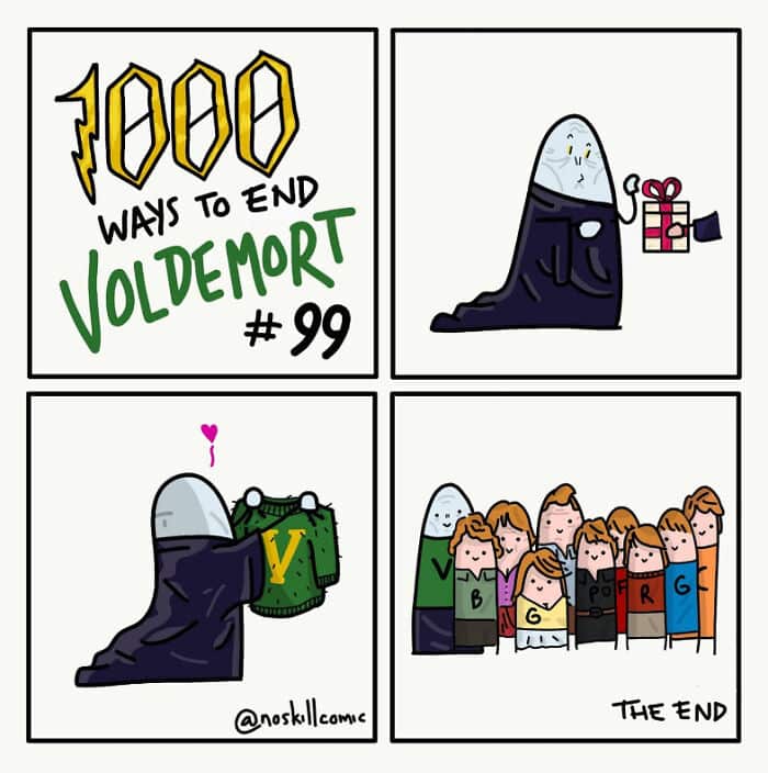 noskillcomic, Voldemort endings ,Harry Potter humor