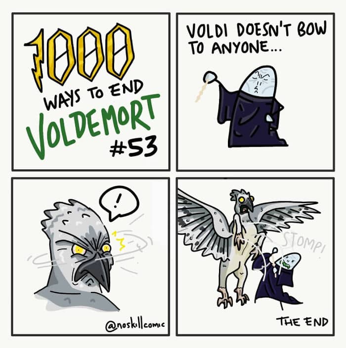 noskillcomic, Voldemort endings ,Harry Potter humor