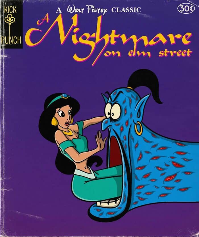 nostalgic cartoons, classic horror movie posters, Horror movie posters, Classic cartoon reimagining, Twisted fan art