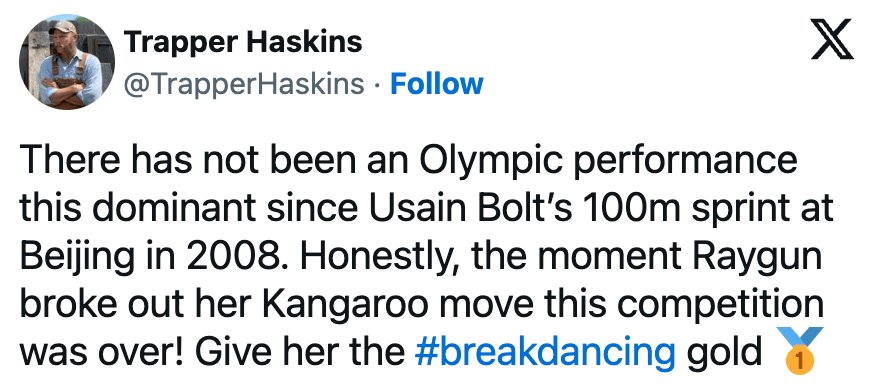 rachael gunn memes, raygun memes, australian breakdancer memes, olympic breakdancing memes, Viral Olympics memes