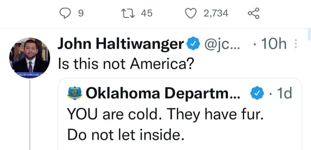 OKwildlifedept, okwildlifedept, funny Twitter threads, viral tweets