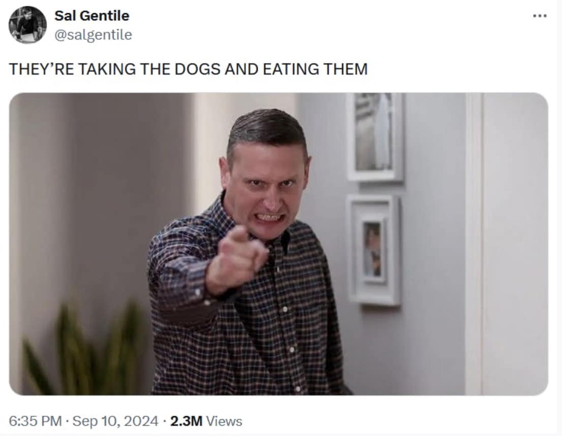 eating the dogs memes, eating the cats memes, Trump debate memes, political gaffe memes