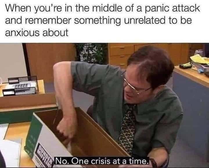 anxiety memes, mental health memes, Overthinking memes