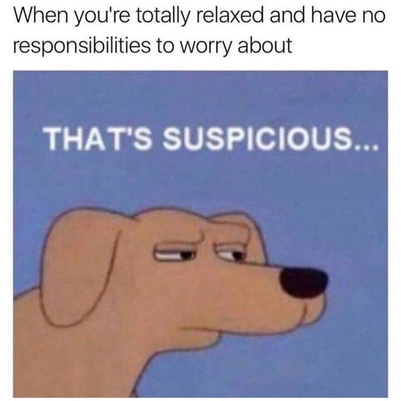 anxiety memes, mental health memes, Overthinking memes