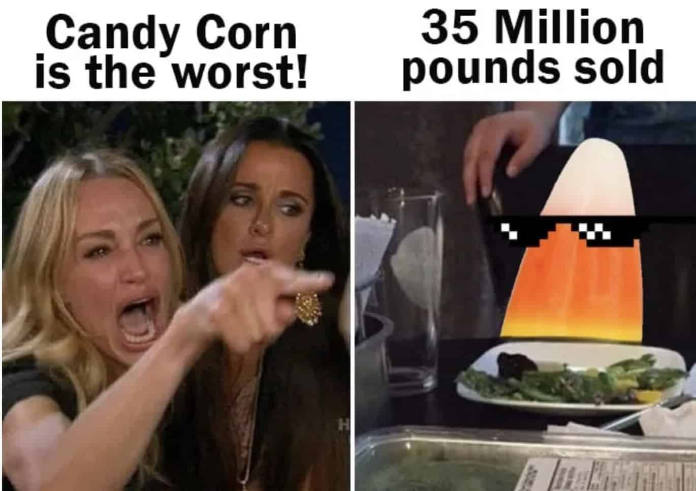 candy corn memes, halloween memes, candy memes