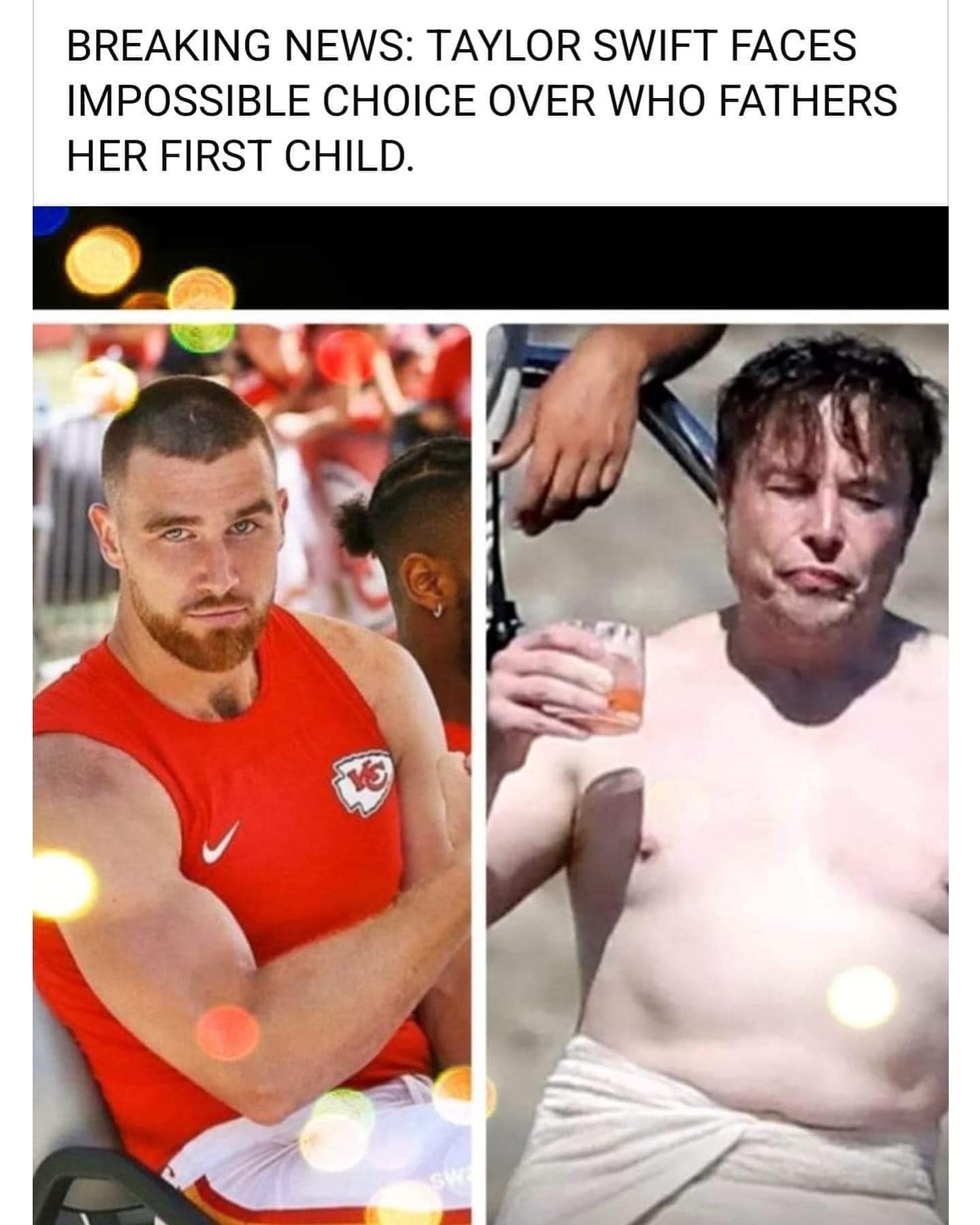 BREAKING NEWS: TAYLOR SWIFT FACES IMPOSSIBLE CHOICE OVER WHO FATHERS HER FIRST CHILD.