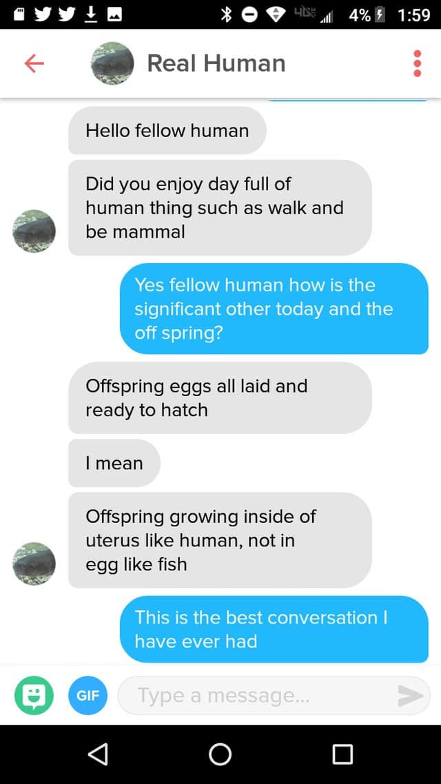 funny tinder bios, dating app conversations, Tinder fails, funny Tinder profiles