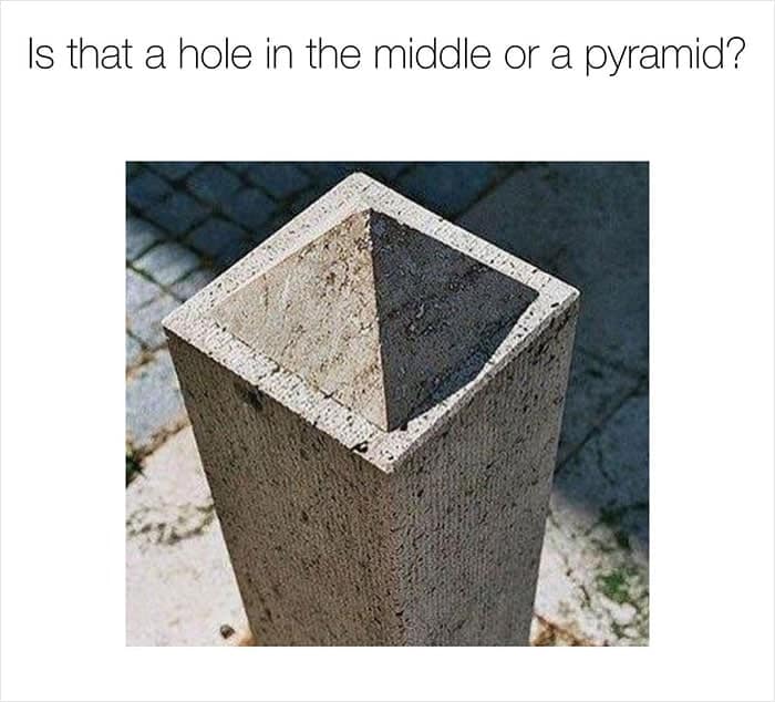 Is that a hole in the middle or a pyramid?