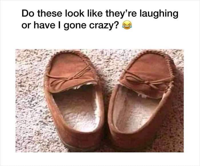 Do these look like they're laughing or have I gone crazy?