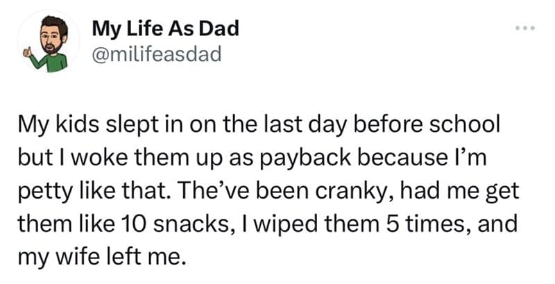 parenting memes, parenting tweets, comedic family quips, chuckle-inducing mommy memes, hilarious dad jokes