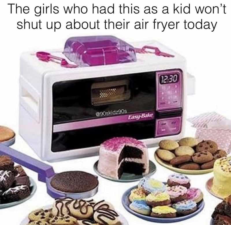 The girls who had this as a kid won't shut up about their air fryer today