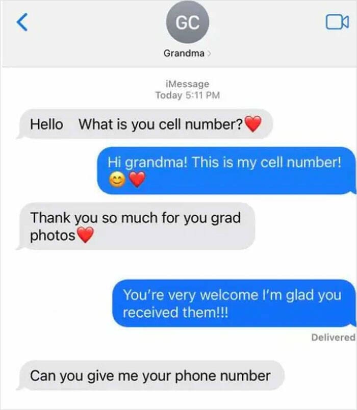Hi grandma! This is my cell number! Thank you so much for you grad photos You're very welcome I'm glad you received them!!!