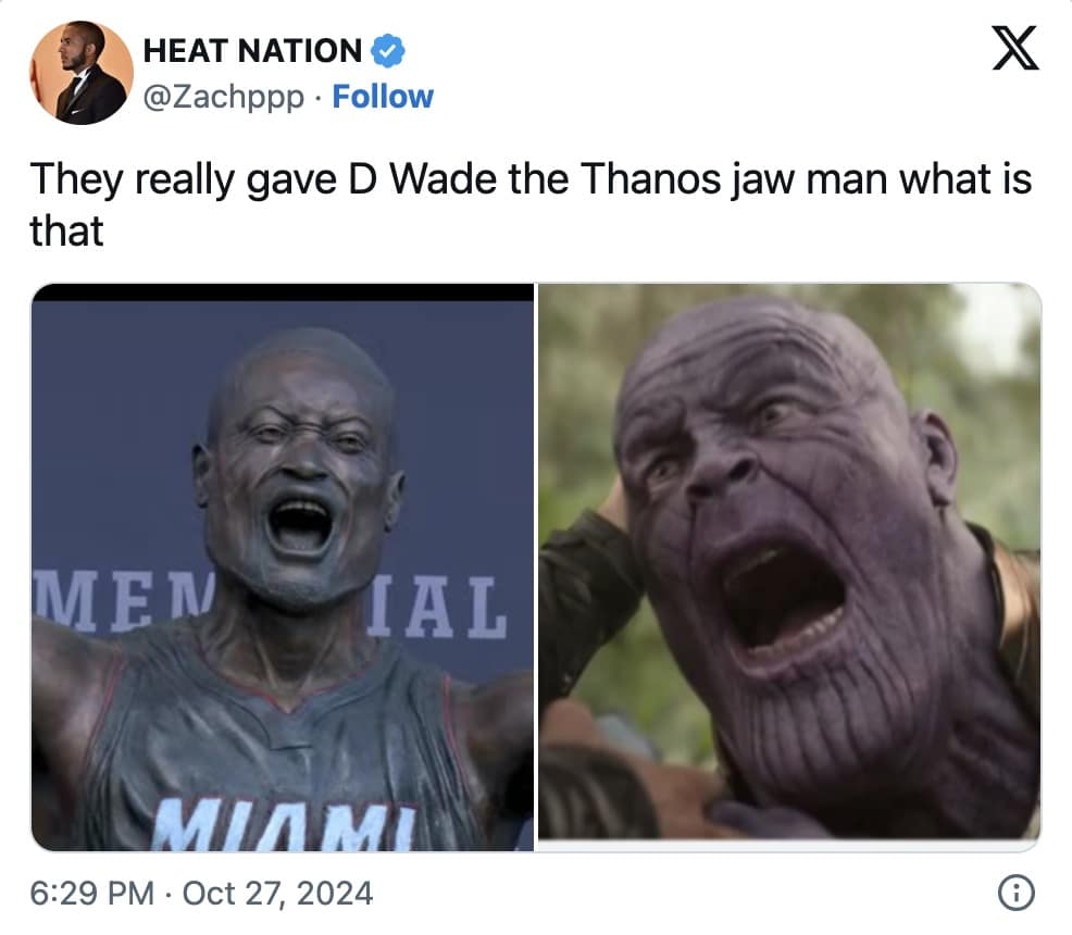 dwayne wade statue memes, d-wade statue memes, Dwayne Wade tribute memes, Dwayne Wade sculpture memes, D-Wade statue jokes, Dwayne Wade monument memes, NBA statue memes, Dwayne Wade bronze memes