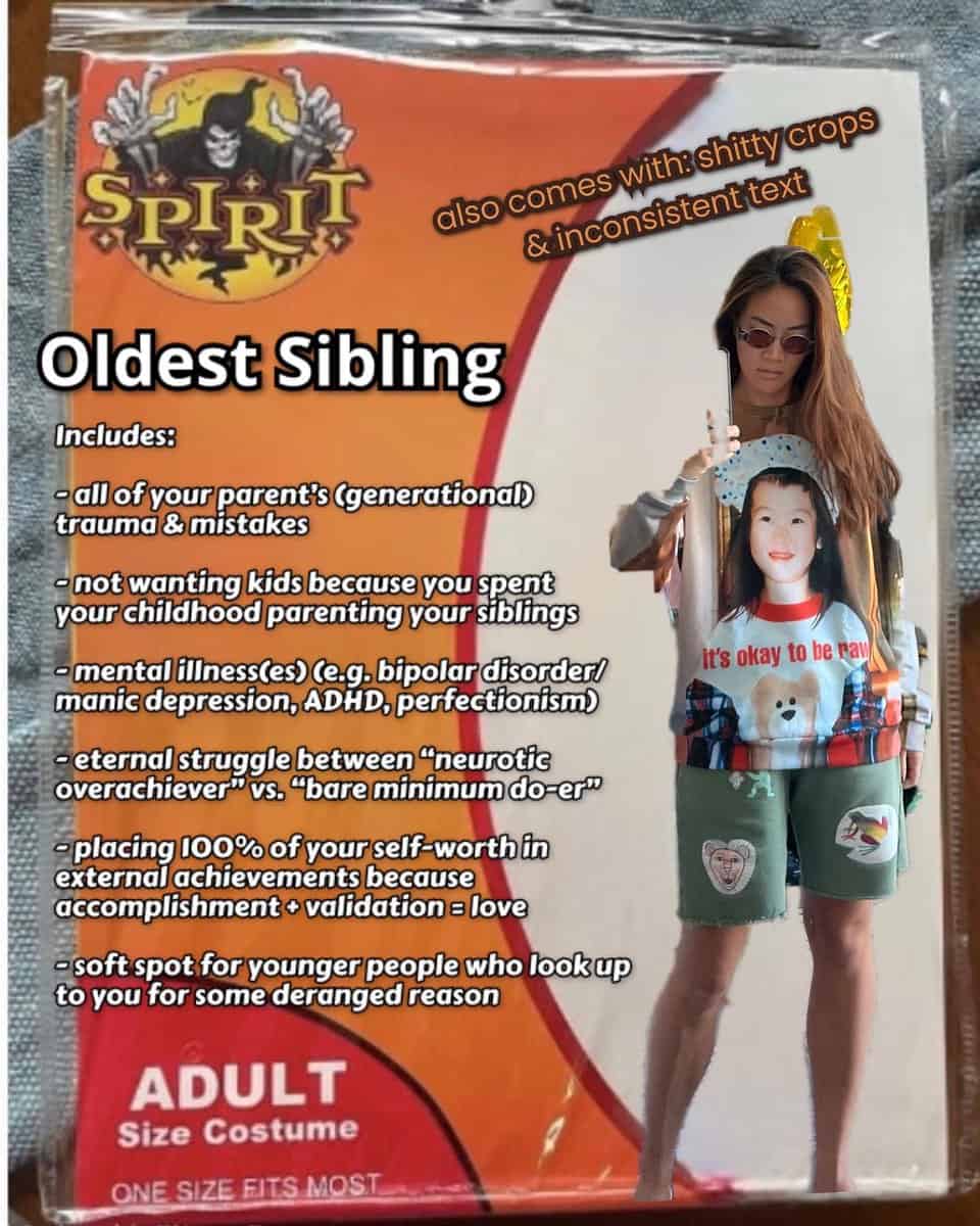 Oldest Sibling Includes: - all of your parent's (generationall