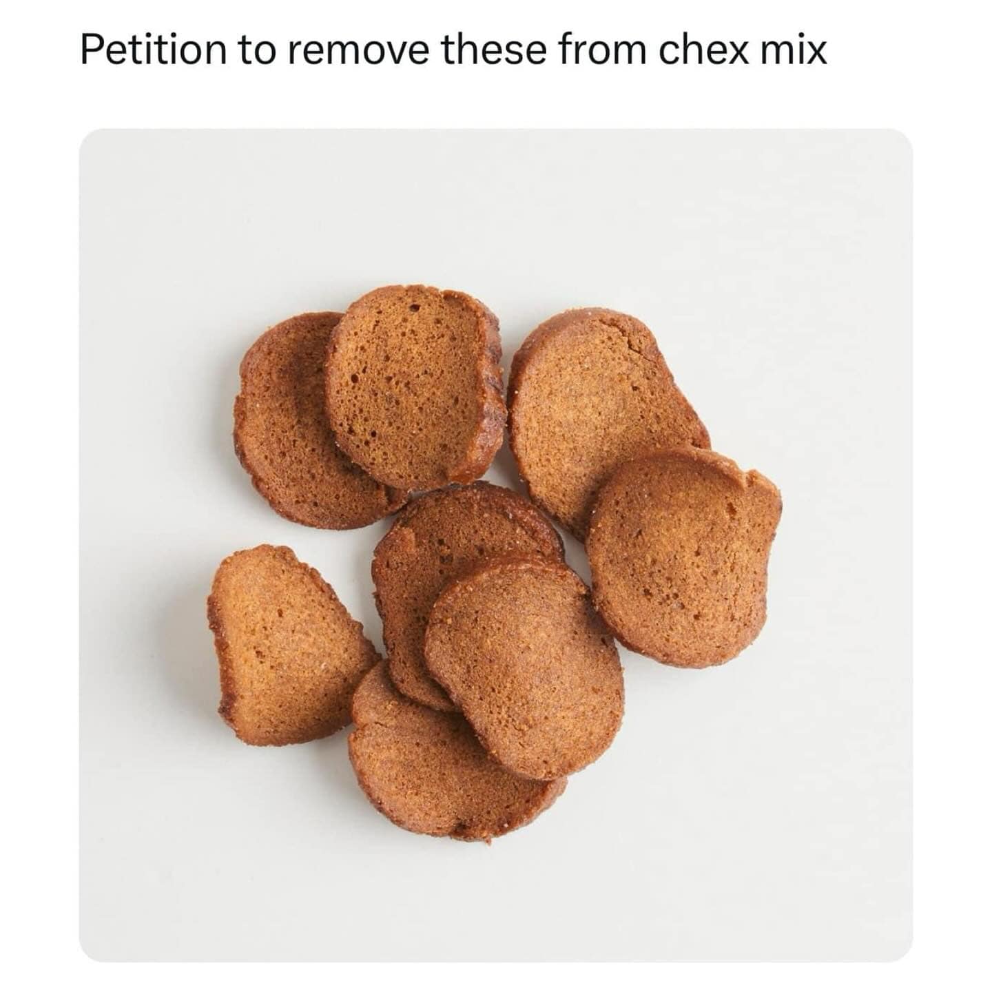 Petition to remove these from chex mix