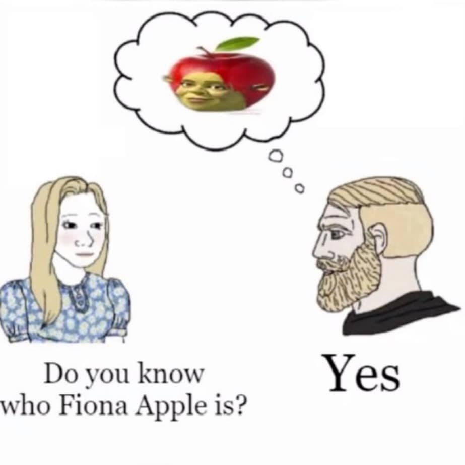 Do you know who Fiona Apple is? Yes