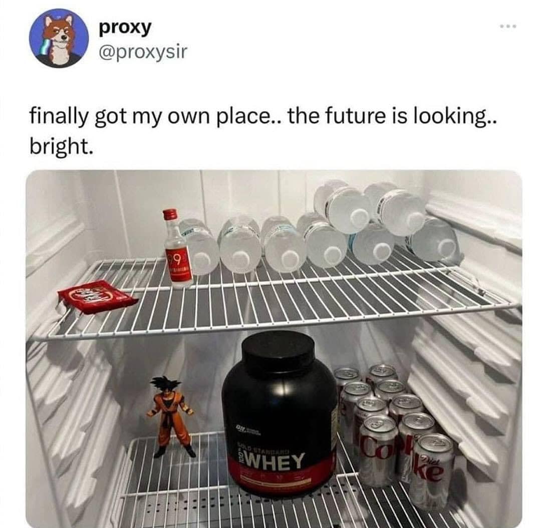 finally got my own place.. the future is looking.. bright.