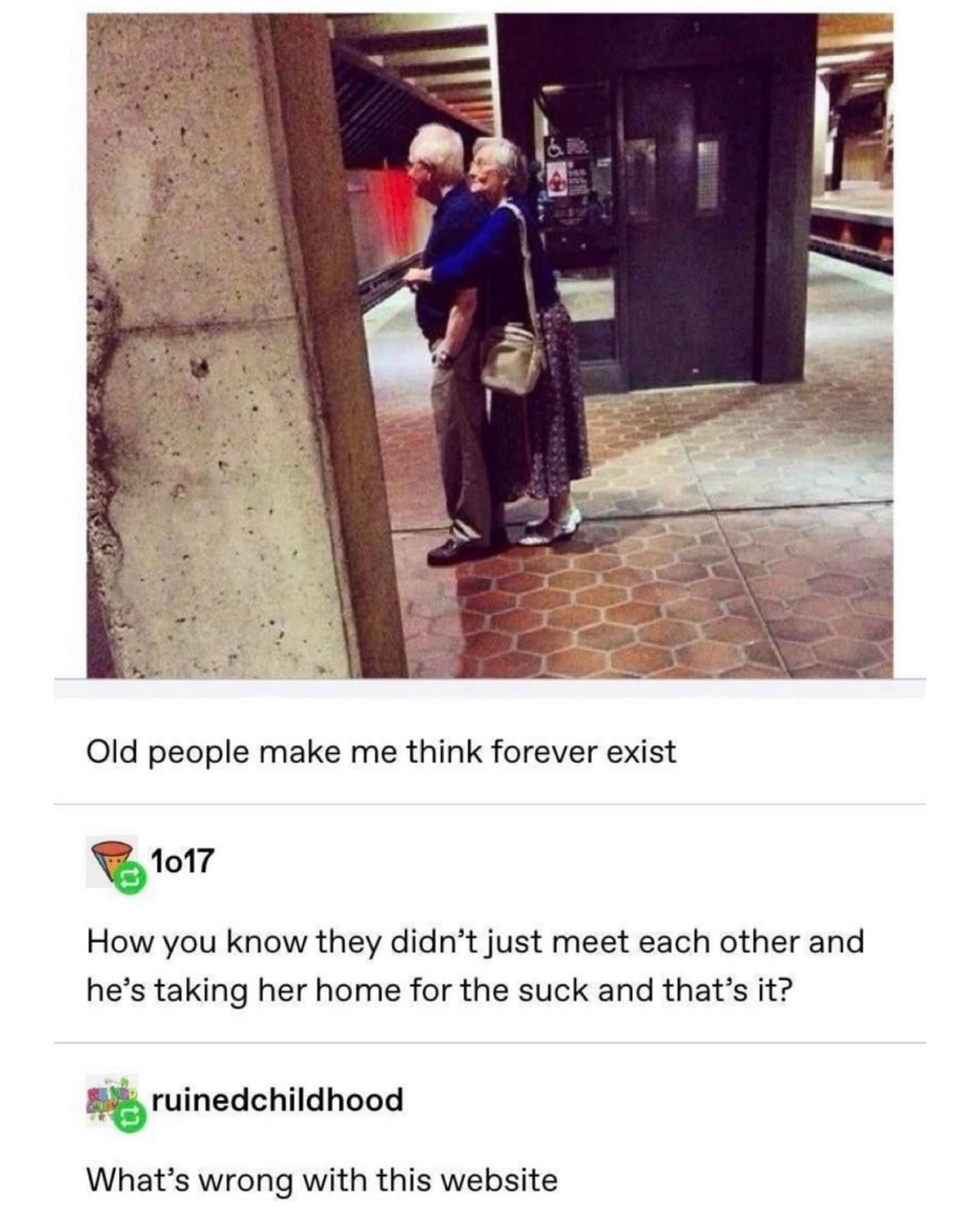 How you know they didn't just meet each other and he's taking her home for the suck and that's it?