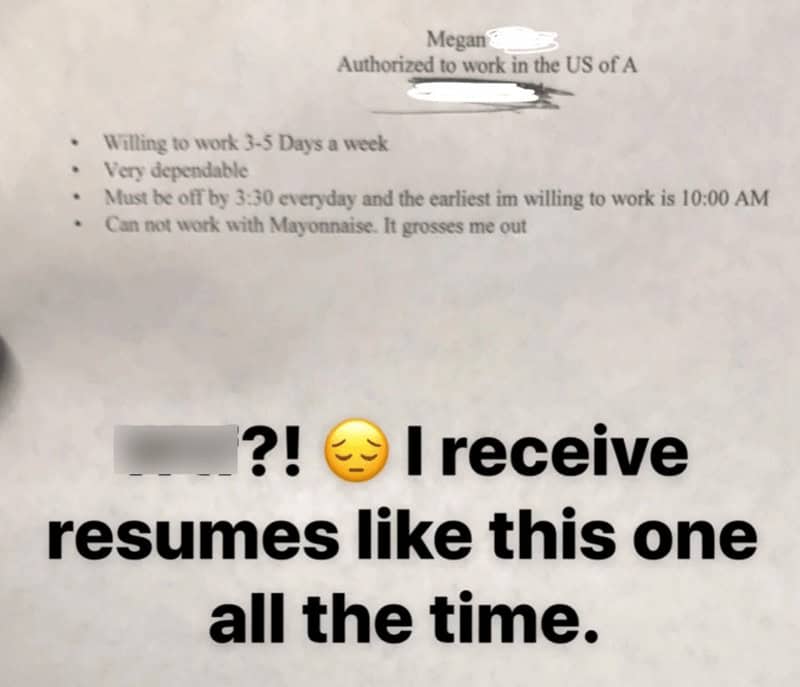 I receive resumes like this one all the time.