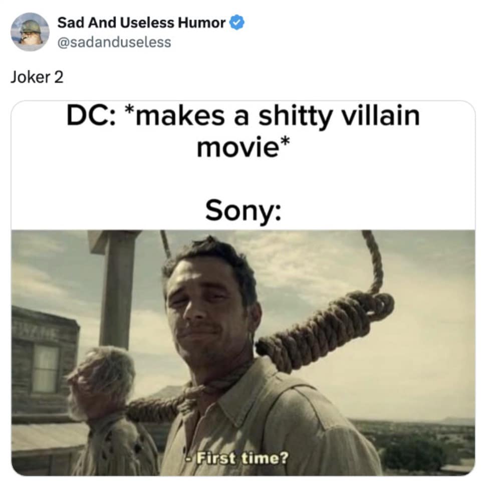 Joker 2 memes, joker 2 reactions, Joker memes, Joker sequel memes, movie roast memes, musical memes, bad movie memes, film satire, movie sequel humor, film criticism memes