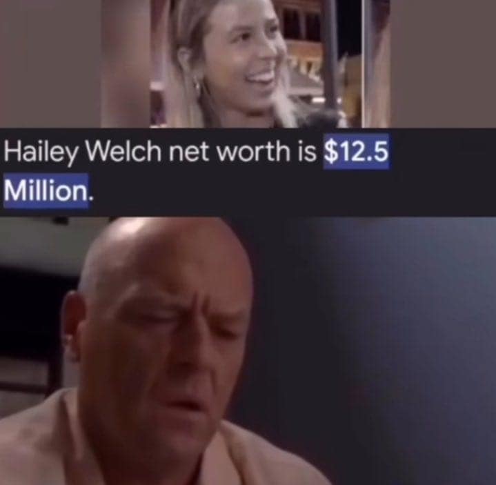 Hailey Welch net worth is $12.5 Million.