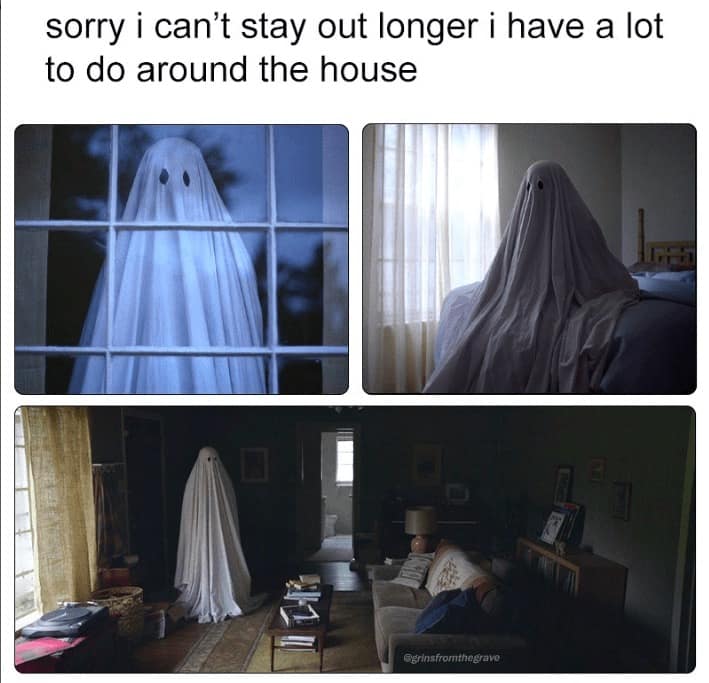 sorry i can't stay out longer i have a lot to do around the house